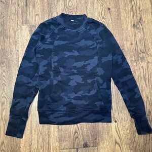 Lululemon Pullover Sweatshirt Black Camo Size 4